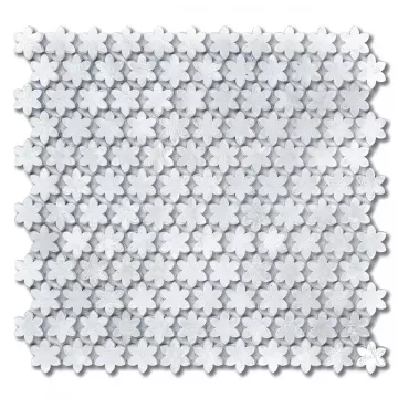 Sicis Petites Fleurs F16 Forget Me Not Glass Mosaic Tile